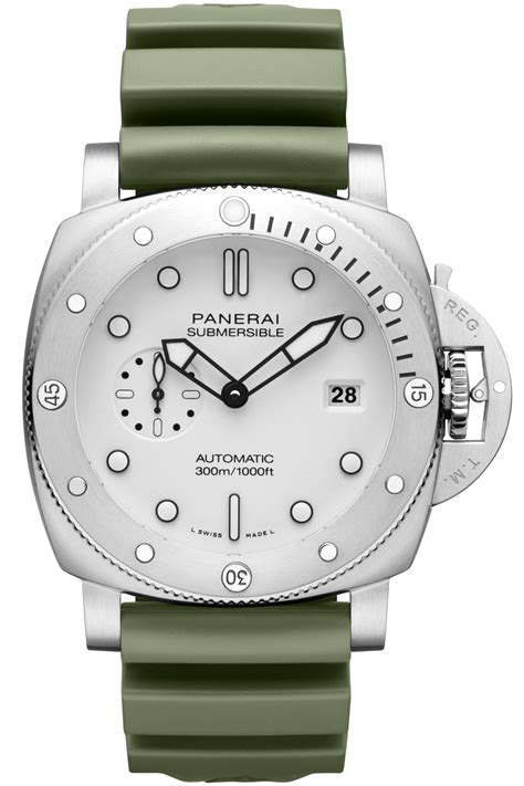 panerai submersible watch review|panerai submersible quarantaquattro bianco.